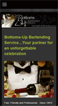 Mobile Screenshot of bottoms-upbartending.com